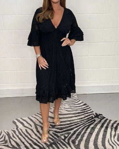 Alba | Casual Lace Dress - Nora & Ivy Boutique