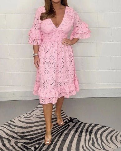 Alba | Casual Lace Dress - Nora & Ivy Boutique