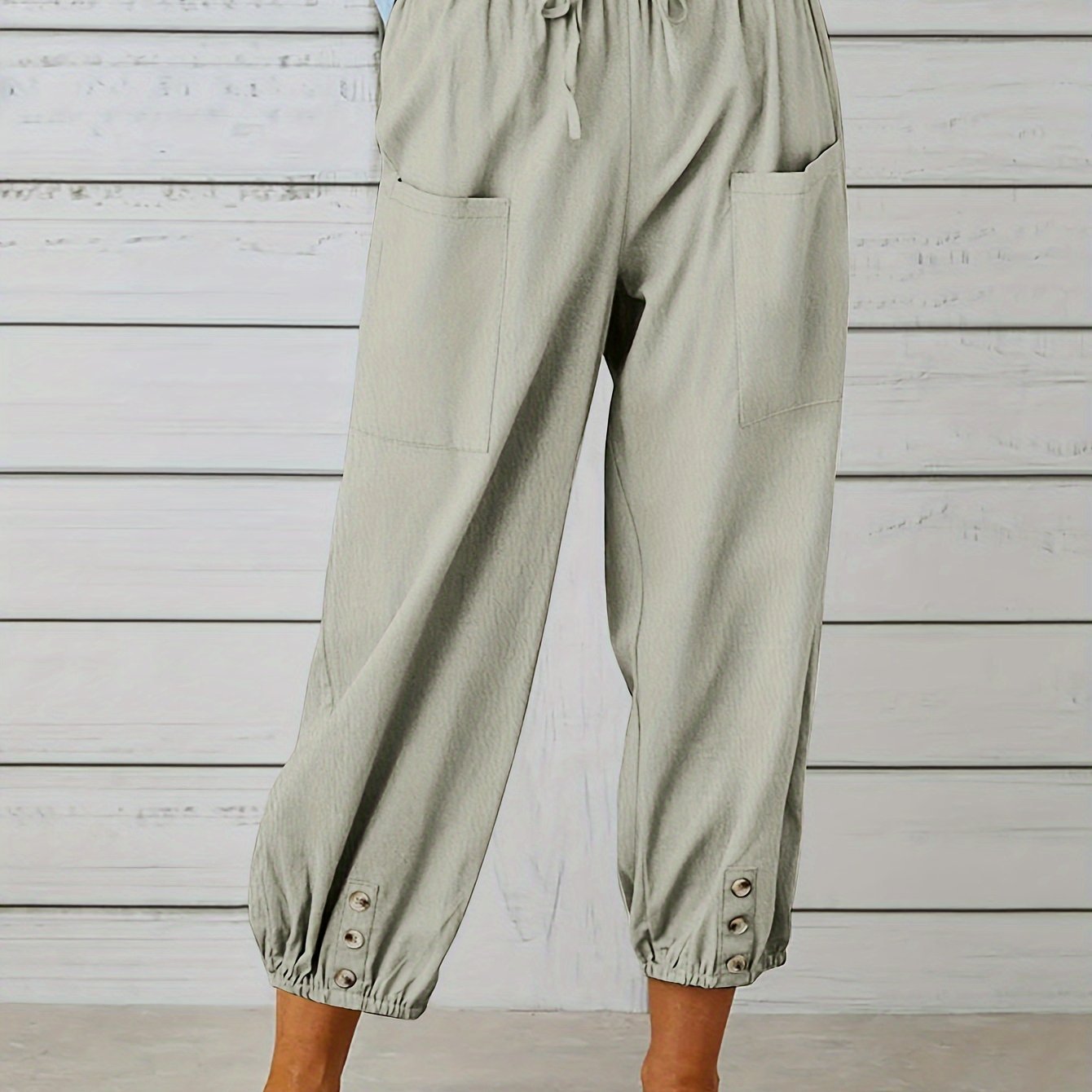Kate - Wide Leg Capri Pants - Nora & Ivy Boutique