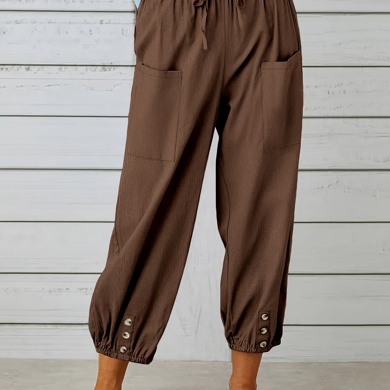 Kate - Wide Leg Capri Pants - Nora & Ivy Boutique