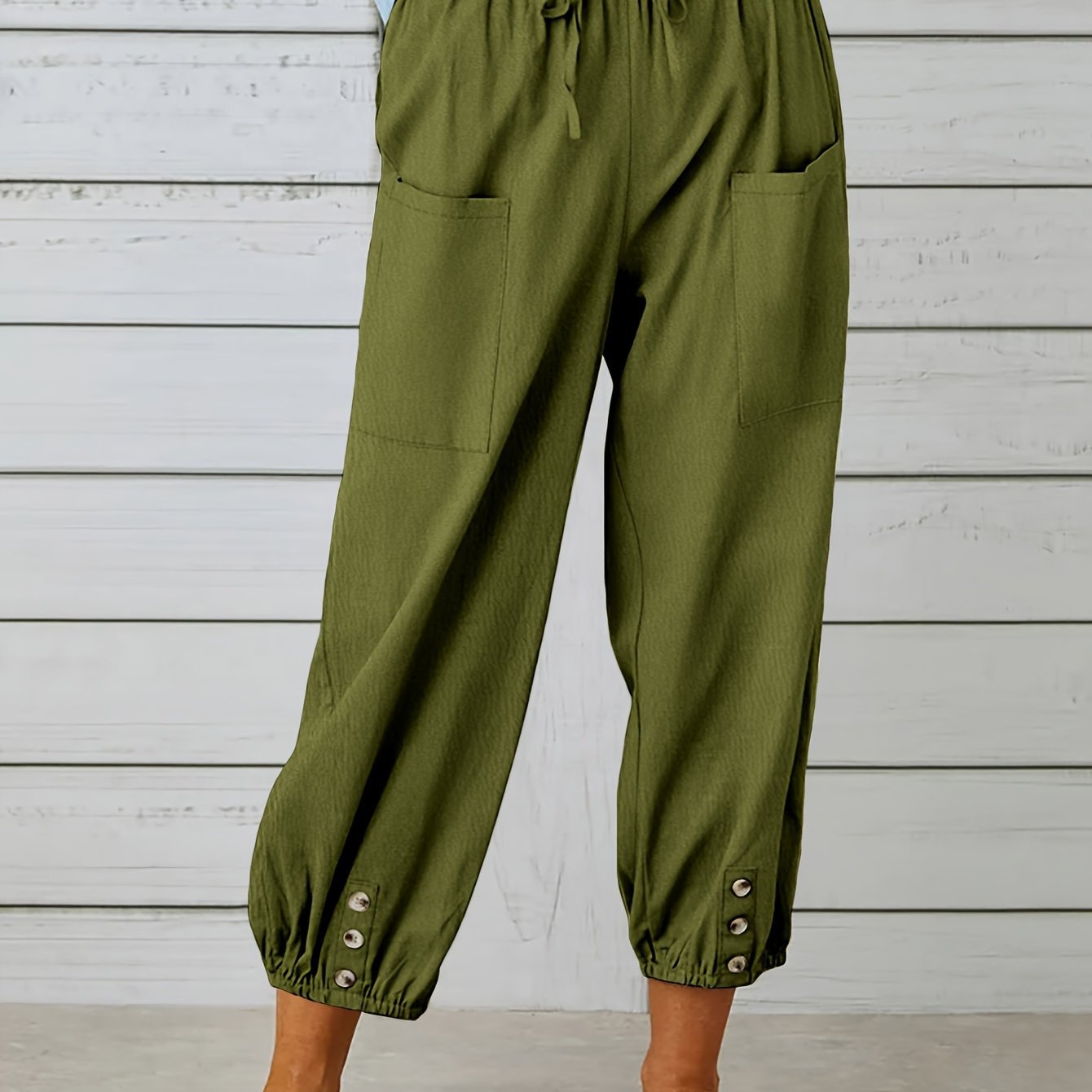 Kate - Wide Leg Capri Pants - Nora & Ivy Boutique
