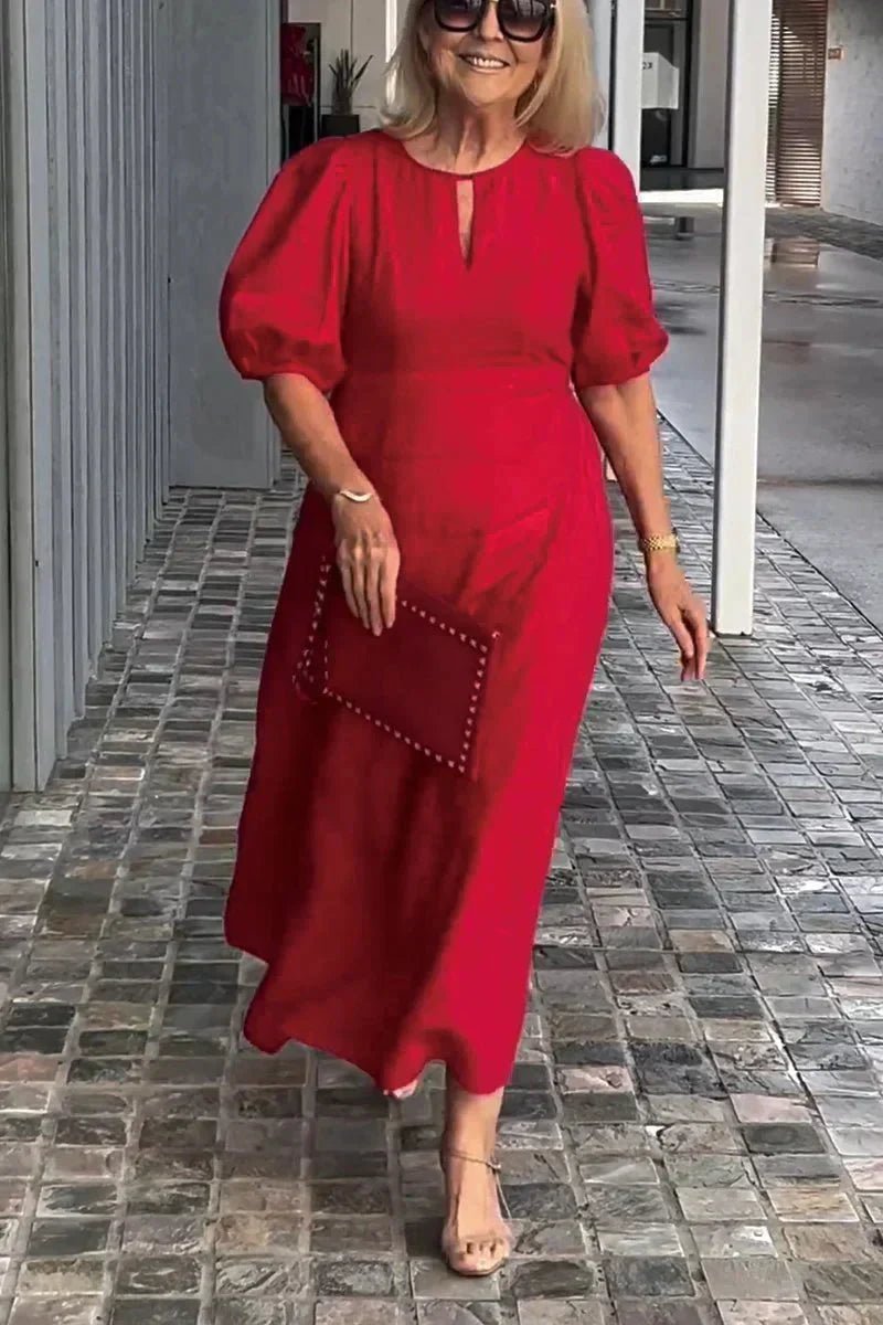 Natalia | Puff Timeless Dress - Nora & Ivy Boutique