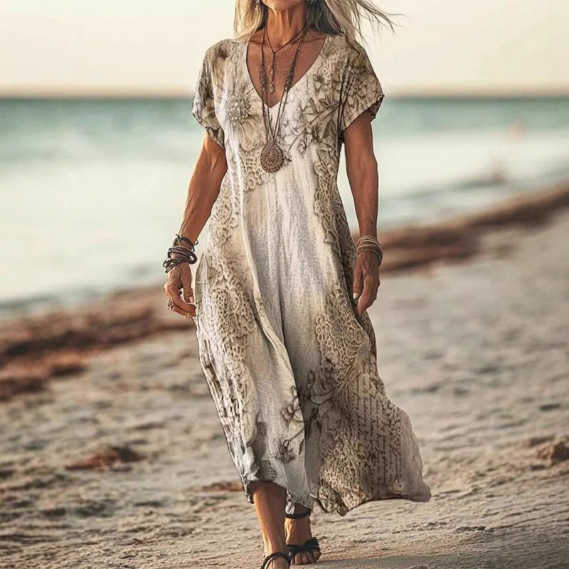 Demitry | Breezy Printed Dress - Nora & Ivy Boutique