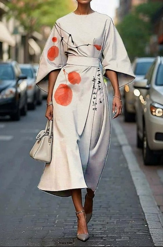 Angelica | Floral Charm Midi Dress - Nora & Ivy Boutique