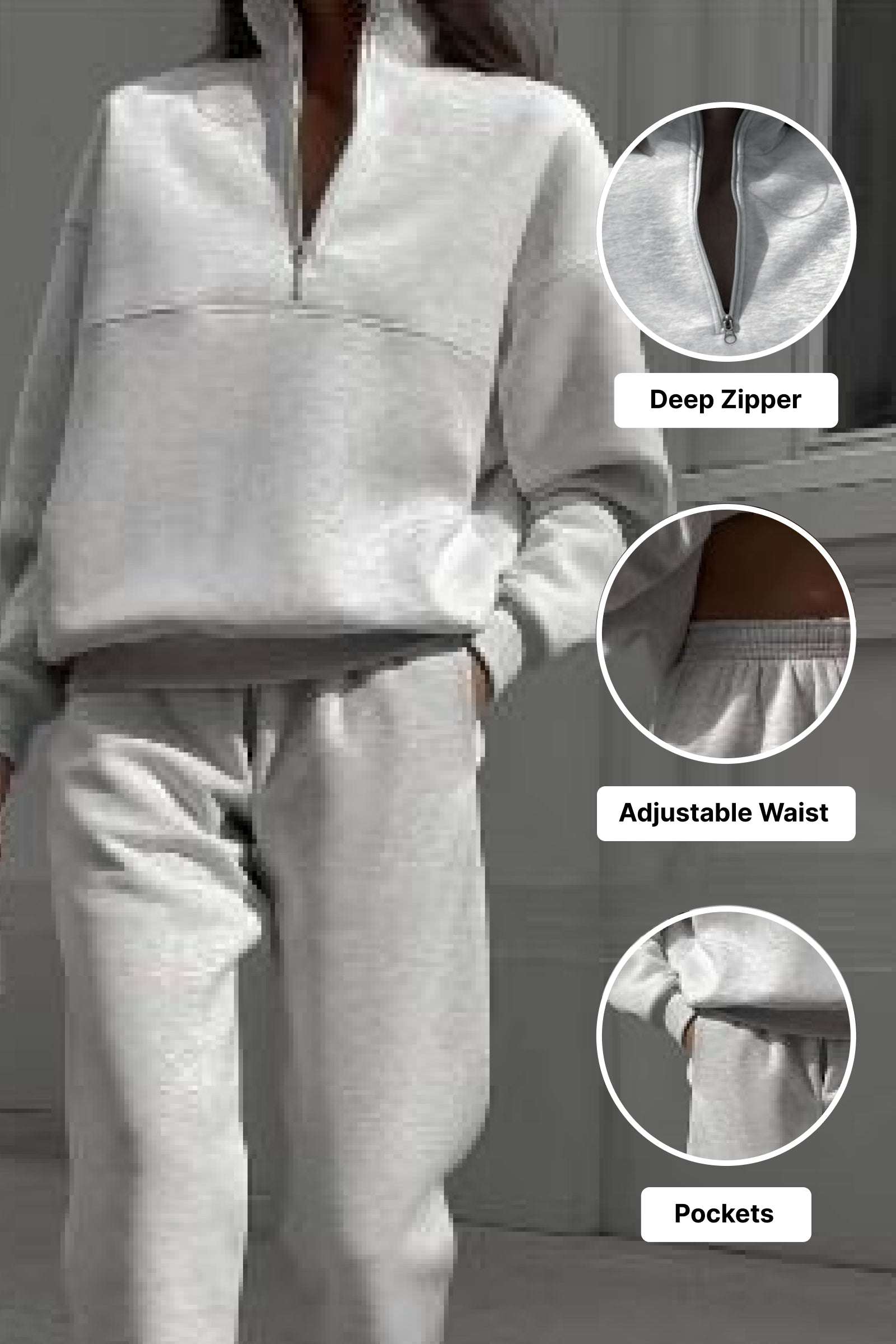 The Essential Edit Cotton Blend Tracksuit - Nora & Ivy Boutique