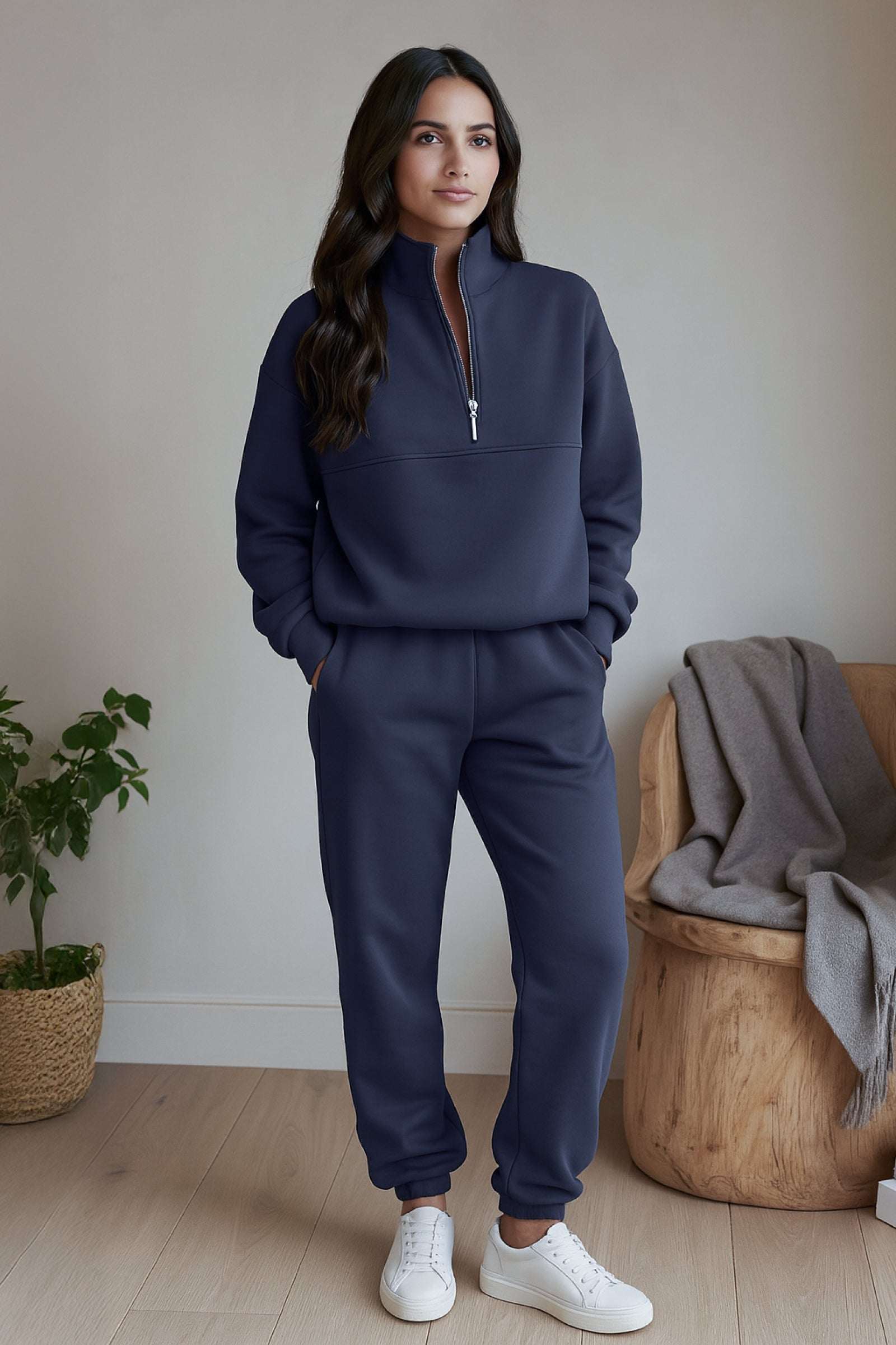 The Essential Edit Cotton Blend Tracksuit - Nora & Ivy Boutique