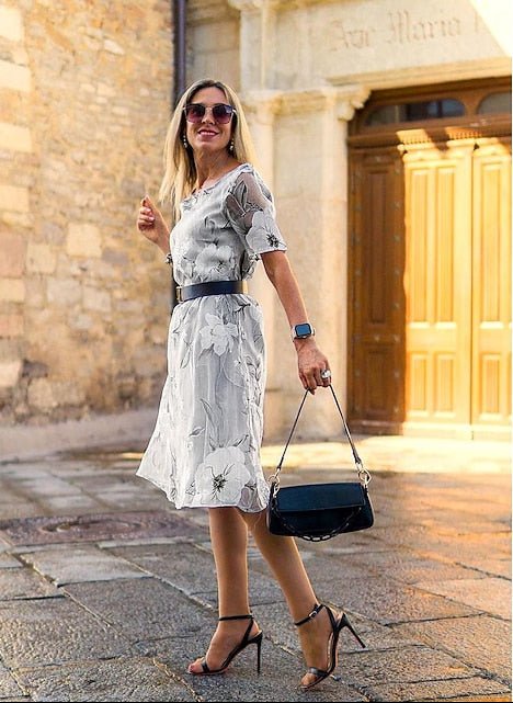 Chandra | Sophisticated Floral Dress - Nora & Ivy Boutique